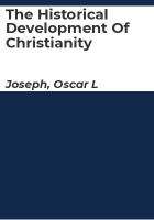 The_historical_development_of_Christianity